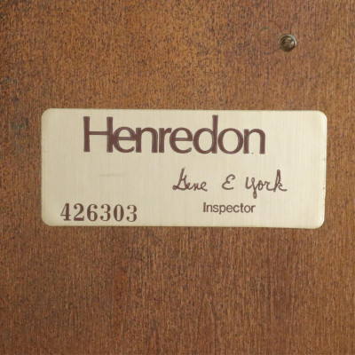 Henredon Brass Mounted Oak Campaign Cabinet