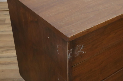 Matched Mid Century Walnut Cabinet Chest