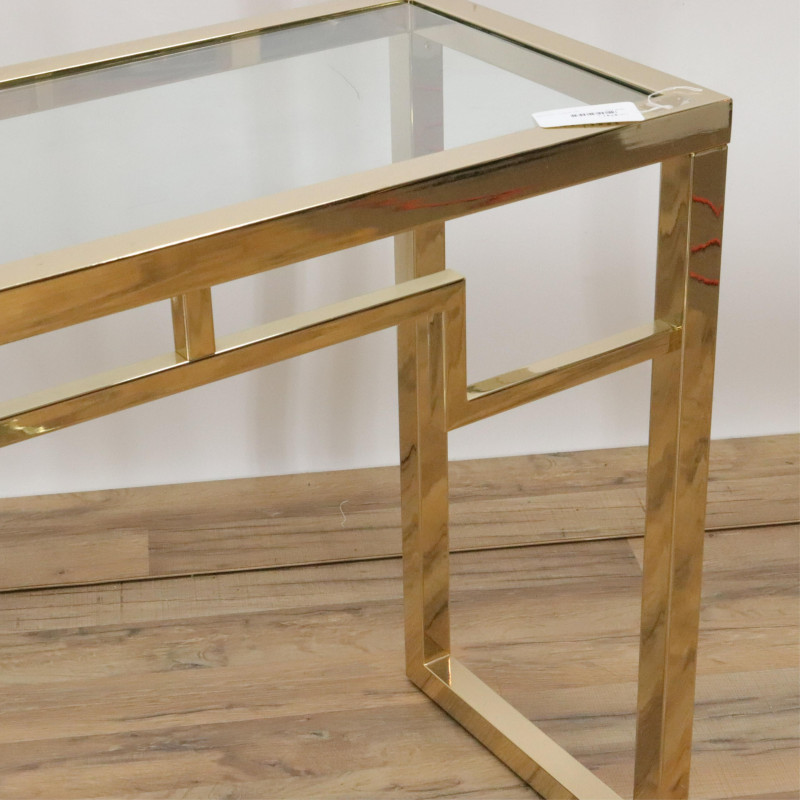 1970's Brass Parsons Table End Table