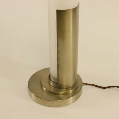 Jean Perzel Metal Tubular Table Lamp