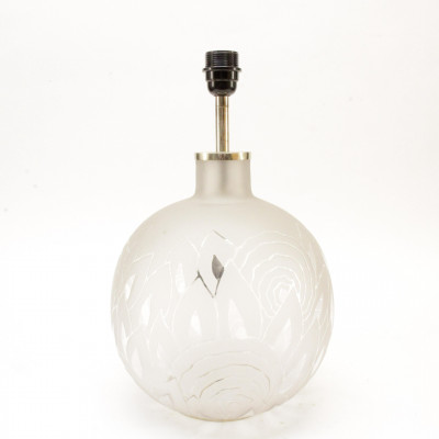 Image for Lot Boris Lacroix Etched Glass Lamp