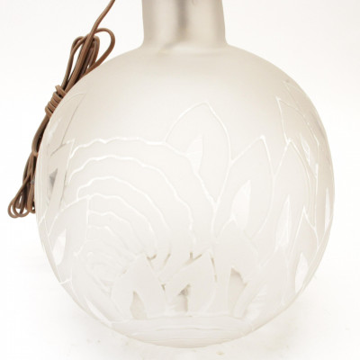 Boris Lacroix Etched Glass Lamp