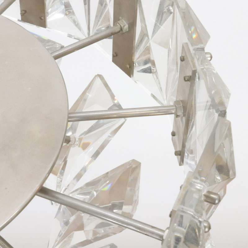Lobmeyr Crystal Chrome 6Light Chandelier