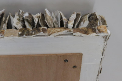 Laminated Oyster Shell Mirror
