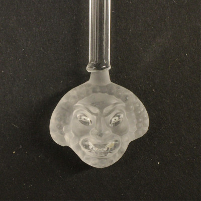 6 1930s Rene Lalique Frosted Glass Swizzle Sticks