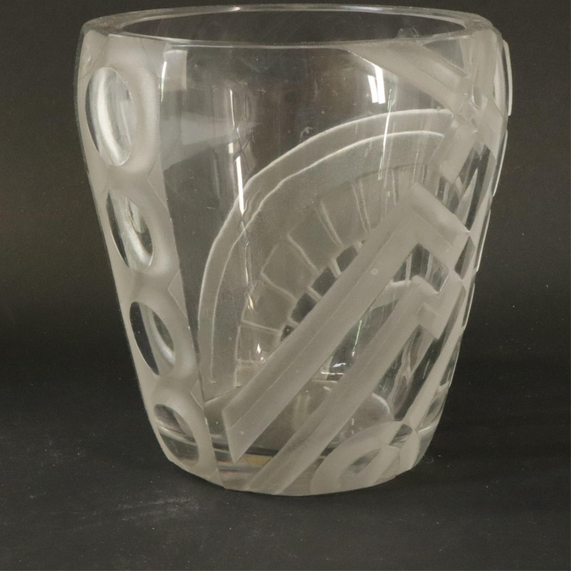 Three Art Deco Glass Vases signed