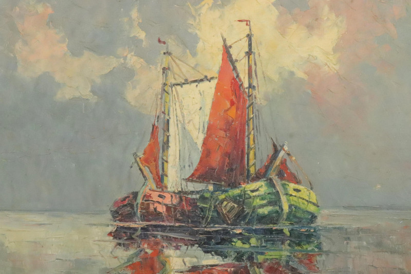 Arthur Hierer Ships at Sea