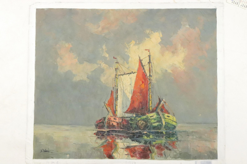 Arthur Hierer Ships at Sea