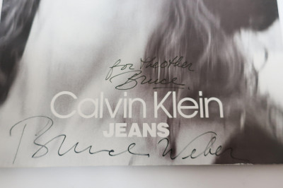 Bruce Weber for Calvin Klein Hand Signed 1991