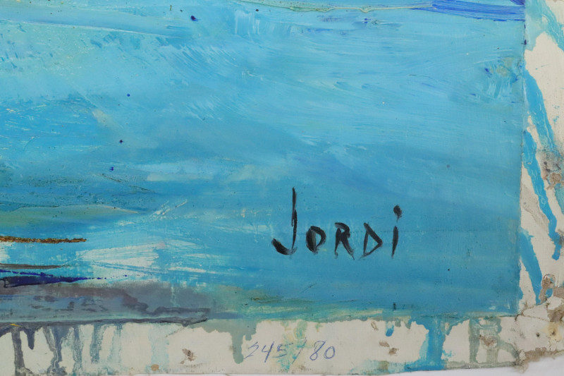 Expressionist Lake Scene signed Jordi