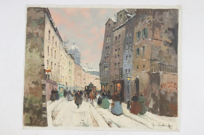 Henri Schaeffer Parisian Street Scene