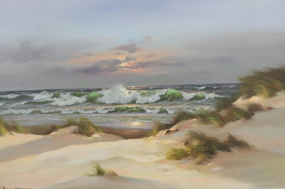 Image for Lot Horst Altermann Sunset Breaking Waves