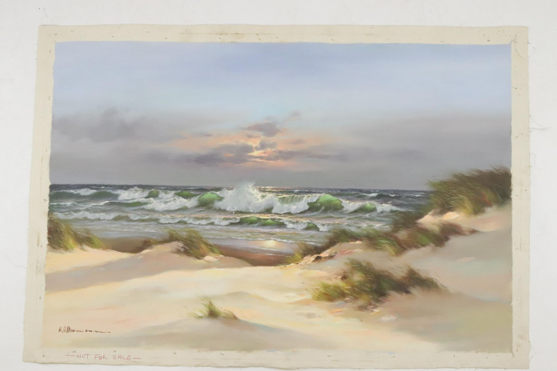 Horst Altermann Sunset Breaking Waves