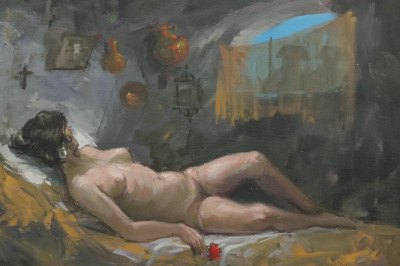 Jose Puente Reclining Nude