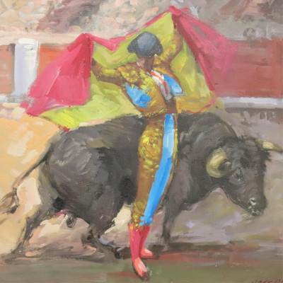 Jose Puente Fighting the Bull