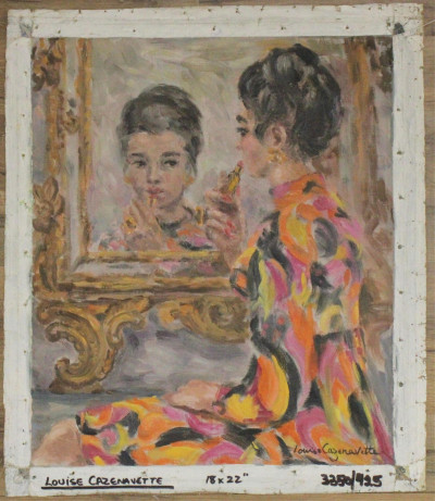 Louise Cazenavette Woman in Mirror
