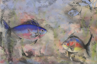 Pawel Kontny Abstract Fish Watercolors (2)