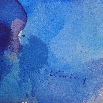 Pawel Kontny Blue Abstract Watercolors (3)