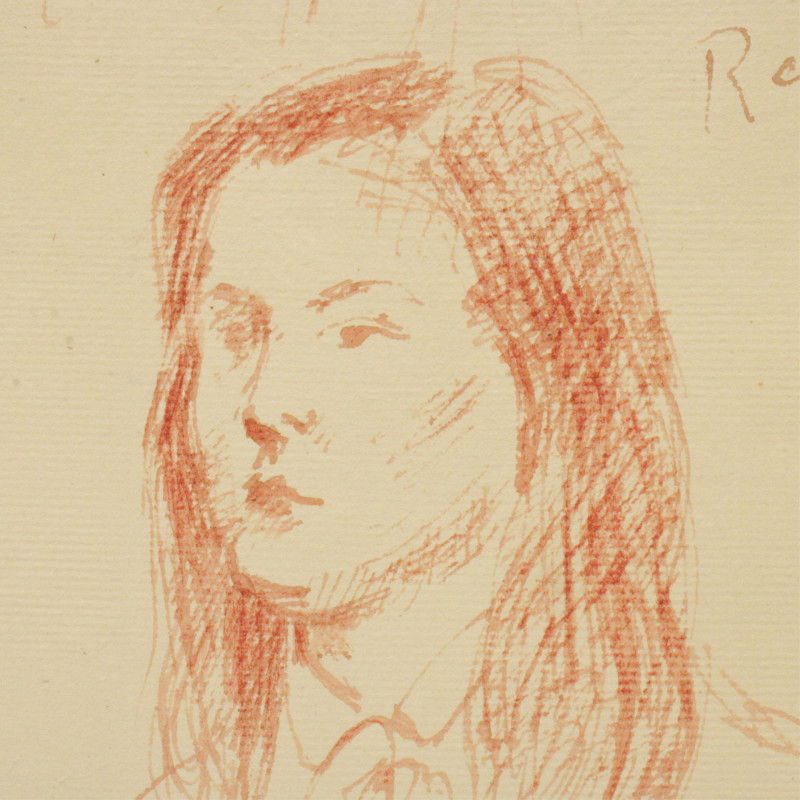 Raphael Soyer Portrait ink