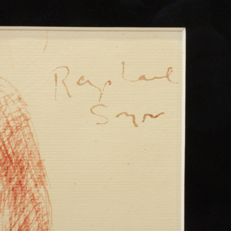 Raphael Soyer Portrait ink