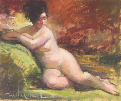Image for Lot Rosendo Gonzalez Carbonell Reclining Nude