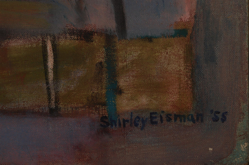Shirley Eisman Mid Century Town/Cityscape O/C
