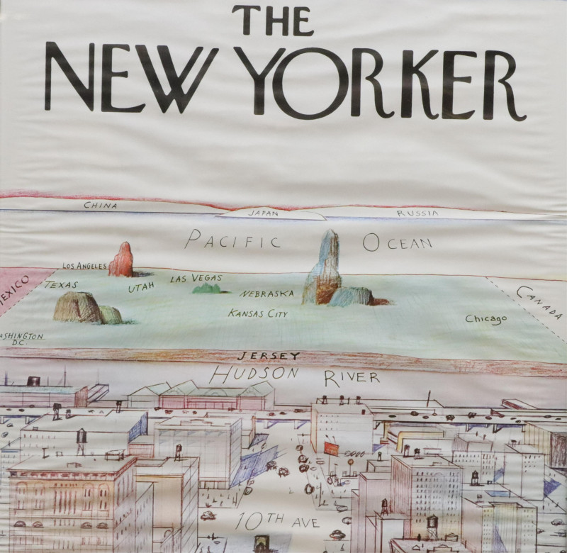 Vintage Steinberg for The New Yorker Poster