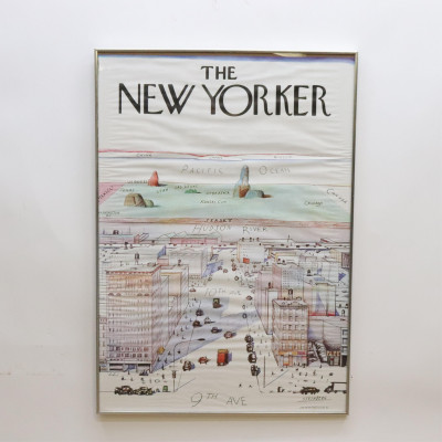 Vintage Steinberg for The New Yorker Poster