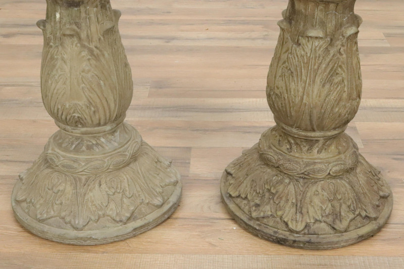 Pair of Renaissance Style Cast Stone Pedestals