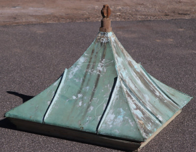 Image for Lot Vintage Copper Sheathed Roof Cupola