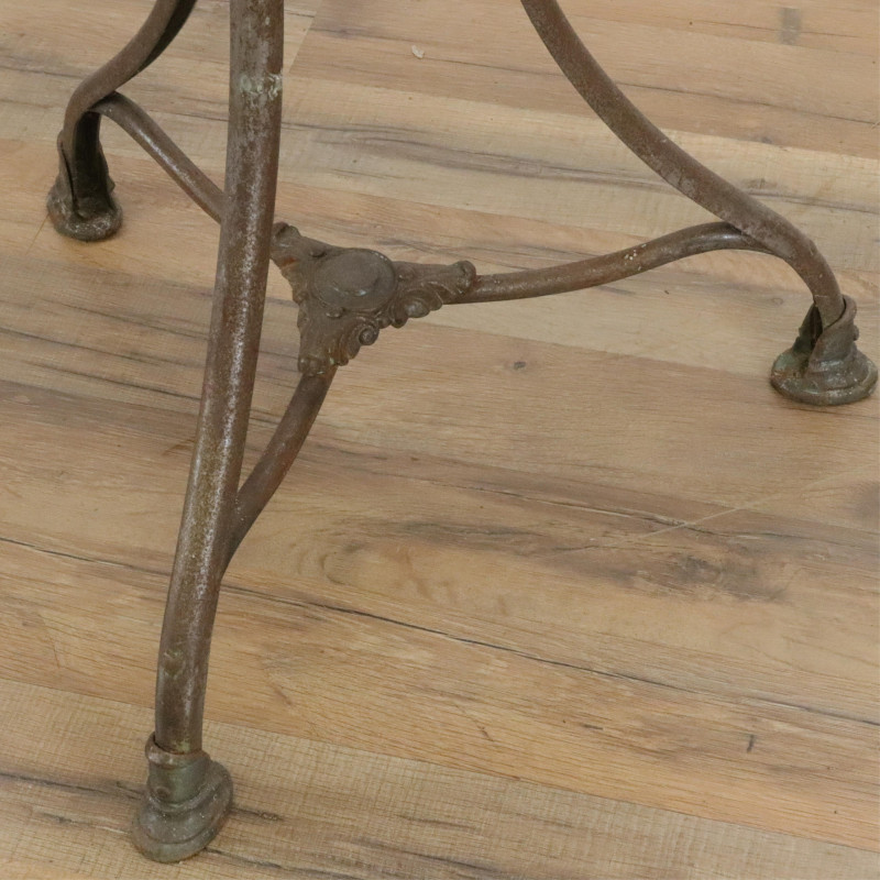 Arras Wrought Cast Iron Bistro Table 19th C