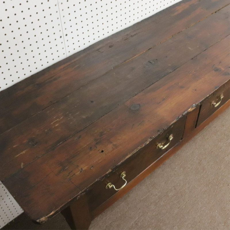 18th C English Pine Dresser/Lowboy