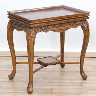 Image for Lot Queen Anne Style Mahogany Tea Table