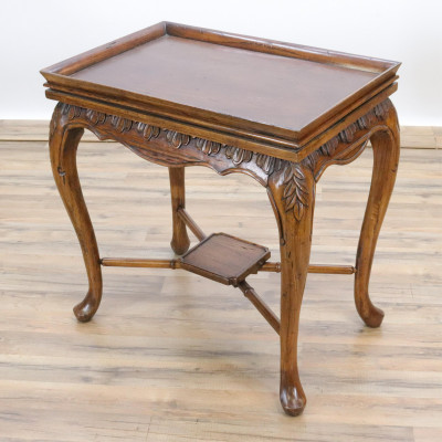 Queen Anne Style Mahogany Tea Table
