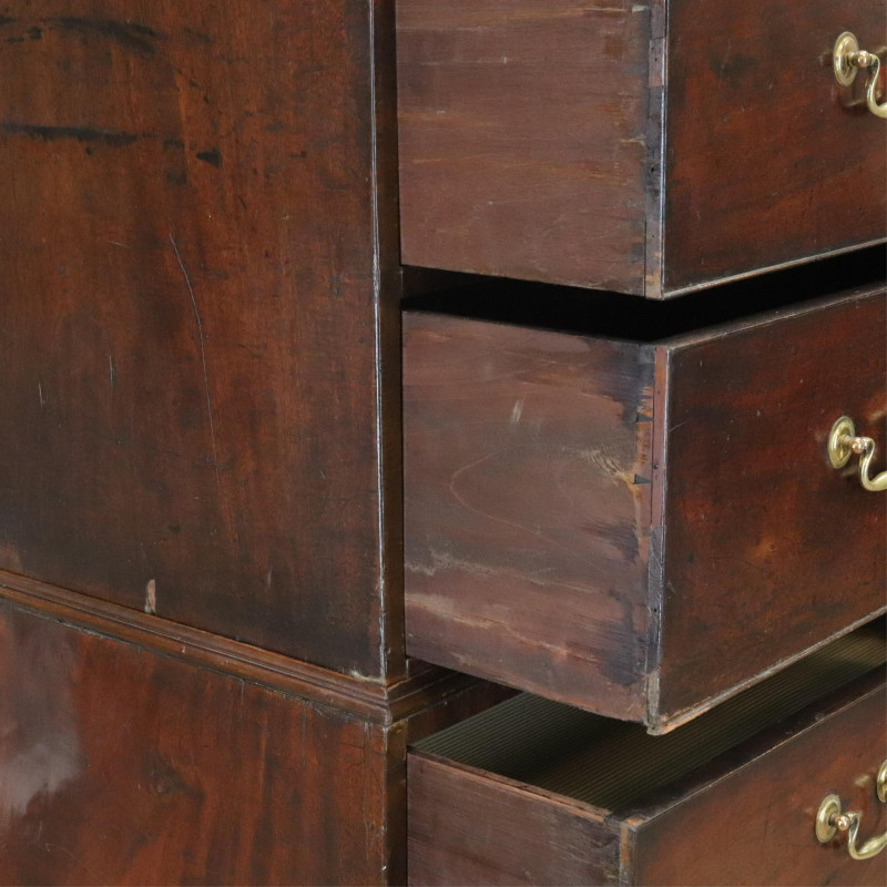 George III Mahogany Chest on Chest 18th C