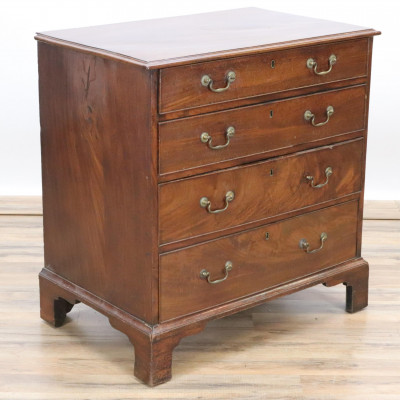Image for Lot George III Mahogany Chest of Drawers L 18th C