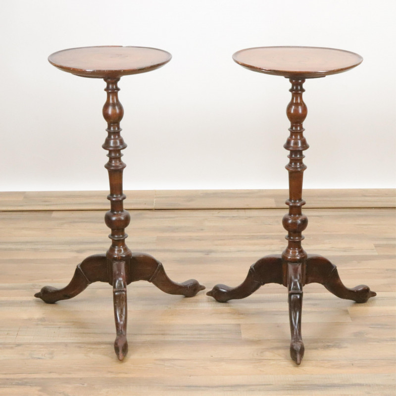 Pair of George III Style Mahogany Plant Stands
