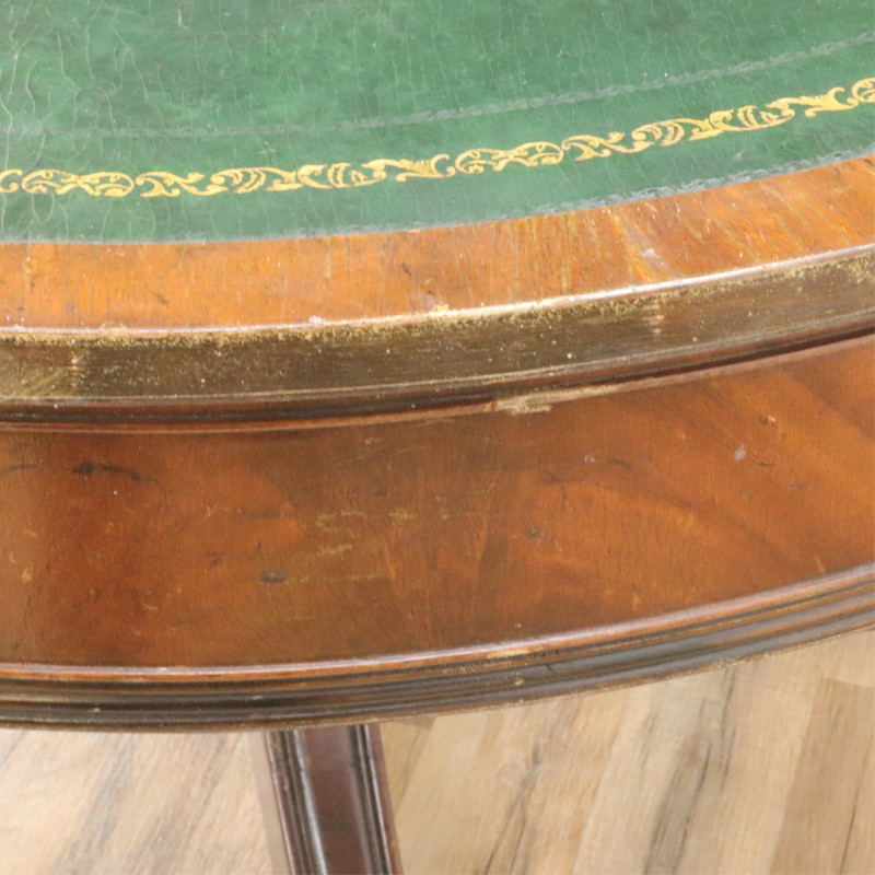 Late George III Style Mahogany Drum Table Schon