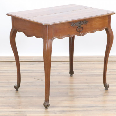 Image for Lot Louis XV Provincial Cherry Side Table 18th C