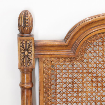 Louis XVI Style Caned Beechwood Bed