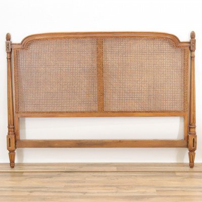 Louis XVI Style Caned Beechwood Bed