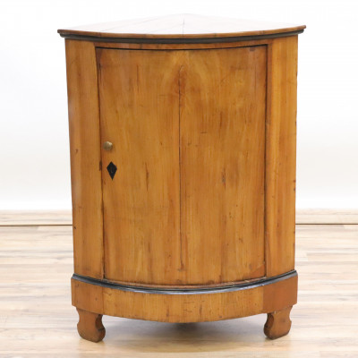 Image for Lot Biedermeier Fruitwood Corner Cabinet