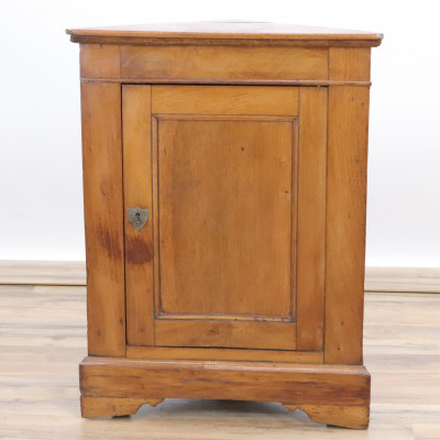 Image for Lot English Faded Mahogany Corner Cabinet
