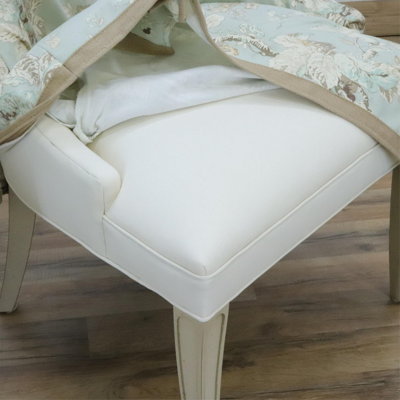 Pair White Spoonback Chairs Side Chair