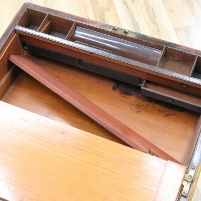 Victorian Figured Ash Rosewood Lap Desk
