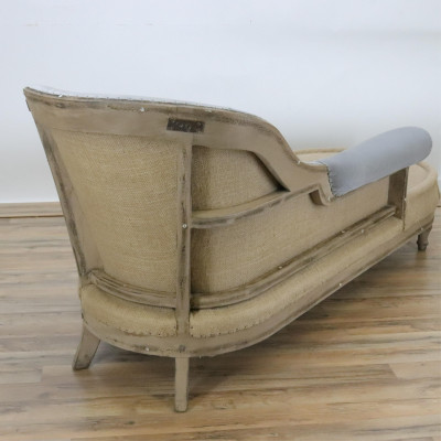 Victorian Style Stained Pine Chaise Longue