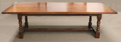 Image for Lot English Cherry Refectory Table