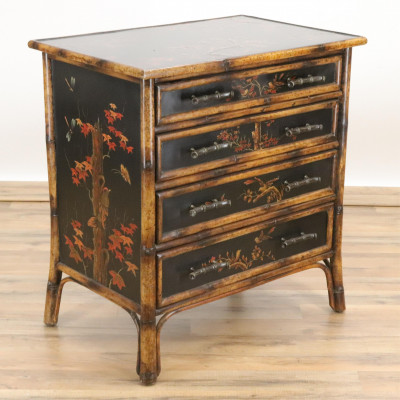 Image for Lot Theodore Alexander Chinoiserie Dresser/Stand