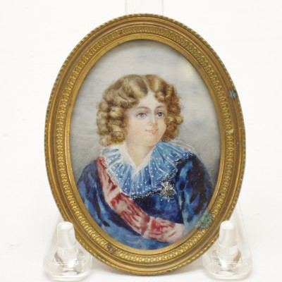 Three 19th C Continental Miniature Portraits