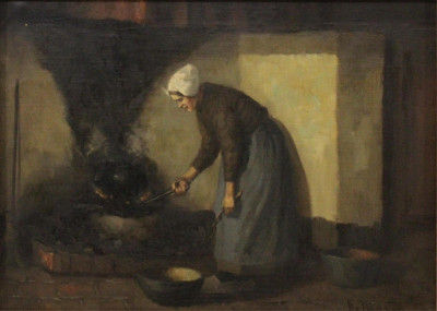 Image for Lot Hendrikus Von Langen Lady at the Hearth
